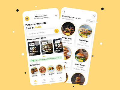 Food Delivery App brand design brand identity branding branding design chennai design graphic design illustration logo ui uidesign uxdesign uxui