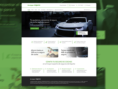 DailyUI - 003 Landing page assets autolayout car dailyui design doncabaleiro figma insurance landingpage spain ui uichallenge uidesign uidesigner visualdesign