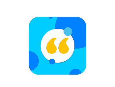 daily quote app launcher icon app branding design graphic design icon logo ui