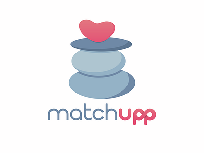 matchupp dating app logo app branding design graphic design logo