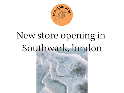 New store opening poster