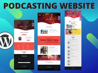 I will create a WordPress website, podcasting website or any astra pro audio website elementor install wordpress landing page landing pages podcast podcasting podcasting website website wordpress wordpress design wordpress developer wordpress development wordpress landing page wordpress themes wordpress website