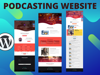 I will create a WordPress website, podcasting website or any astra pro audio website elementor install wordpress landing page landing pages podcast podcasting podcasting website website wordpress wordpress design wordpress developer wordpress development wordpress landing page wordpress themes wordpress website