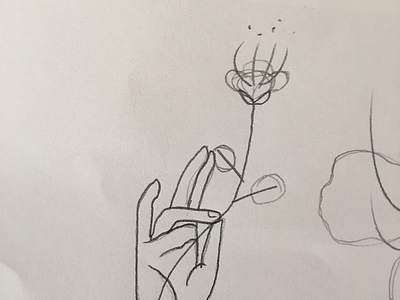 Botany Logo Design Sketch