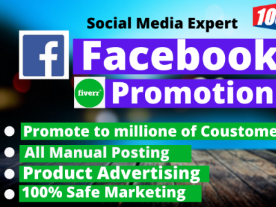 I will promote your business on facebook among the target audien