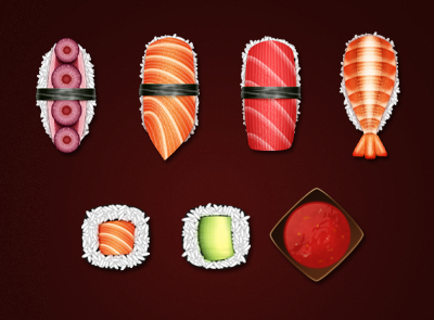 Sushi icons food icon sushi