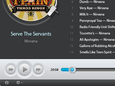 Player ui app buttons interface music player ui