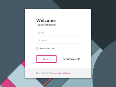 Login Screen account form login password register screen signup