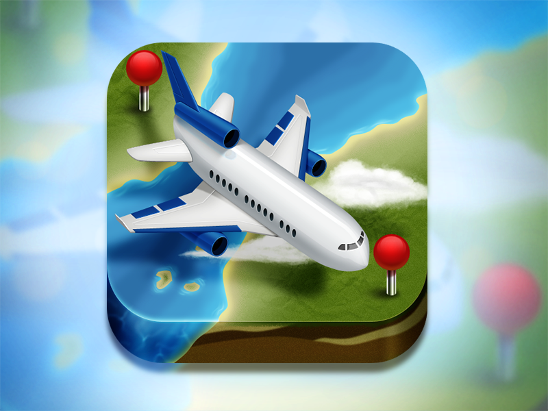 Plane App Icon v2 by Roman Malashkov on Dribbble