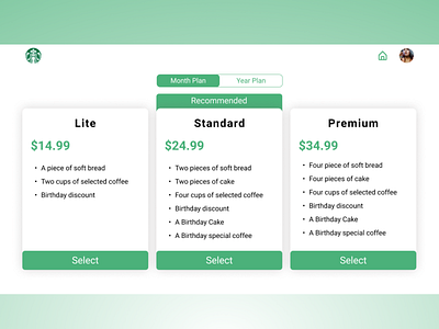 Daily UI - 029 - Pricing Page