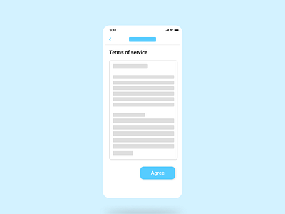 Daily UI - 089 - Terms Of Service