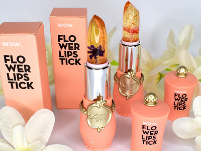 flower lipstick photography photoshop product design