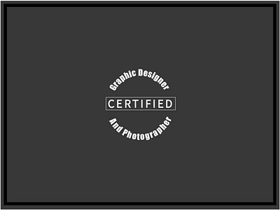Certified branding design illustration illustrator logo