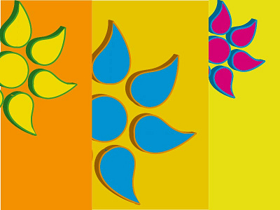 3D flower branding design illustration illustrator logo