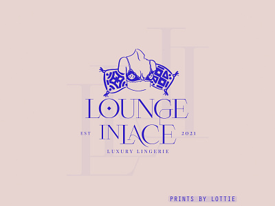 Lounge In lace Logo Design brand identity branding design graphic design illustration logo logo design logo illustration logo mark mark monogram typography