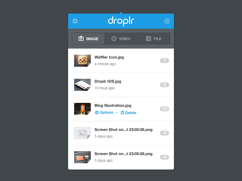 droplr lite upload all screenshots