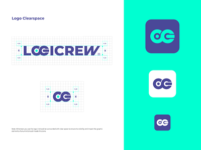 Logicrew Brand Identity System branding flat icon logo vector
