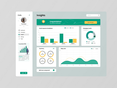 Dashboard/Insights UI design