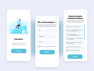 Educatery mobile app - UI design design figma figmadesign ui uidesign user interface