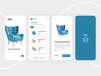 Furniture interface design app appdesign armchair figma furnishing furniture furniture design order shop webshop