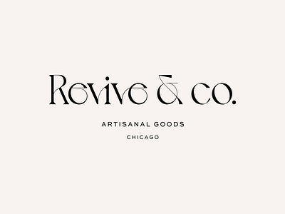Revive & Co by Labels Studio beauty logo branding fashion brand logo logo design logo inspiration logotype minimal skincare logo wellness logo