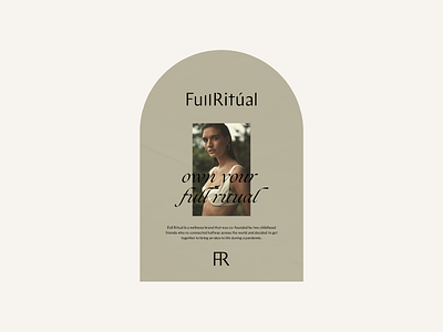 Full Ritual Collateral by Labels Studio beauty logo branding fashion brand layout design layout exploration logo logo design logo inspiration minimal print design skincare logo wellness logo