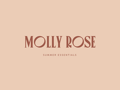 Molly Rose Logo by Labels Studio branding clothing shop logo clothing store logo fashion brand fashion store logo logo logo design logo inspiration logotype minimal playful logo skincare logo