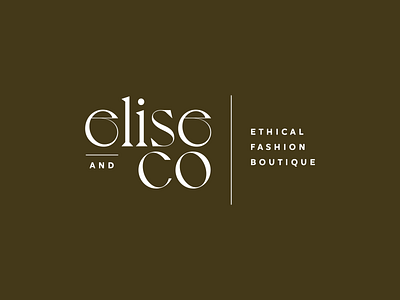 Elise & Co by Labels Studio beauty logo branding clothing store logo fashion brand logo logo logo design logo inspiration logotype minimal minimal logo modern logo skincare logo
