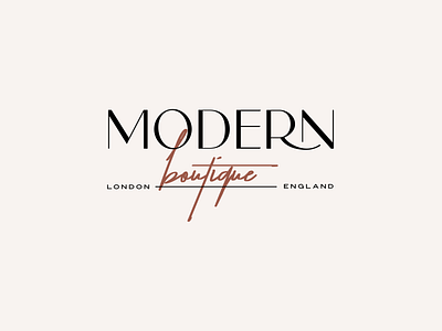 Modern Boutique by Labels Studio beauty logo branding clothing store logo fashion brand logo logo design logo inspiration logotype minimal skincare logo