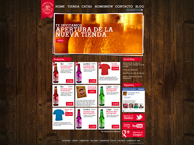 Tiendadecerveza desing interface web design web site