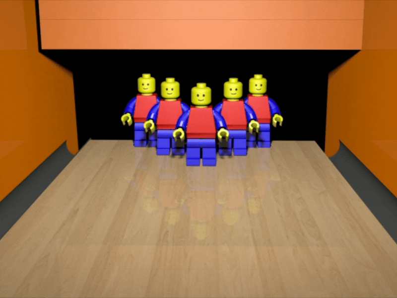 Lego Bowl Strike 3d animation animation