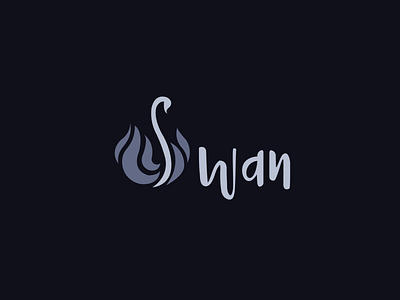 Swan design graphics illustration swan swan logo