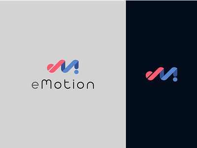eMotion minimalist logo branding emotion flat graphics illustraion illustration illustrator logo logo design logodesign mind minimal minimalist vector