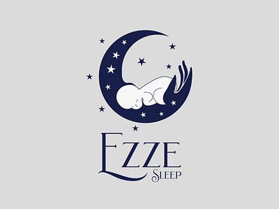 Ezzy Sleep Minimal Logo beautiful logo branding flat graphics illustration logo logo design logodesign minimal vector