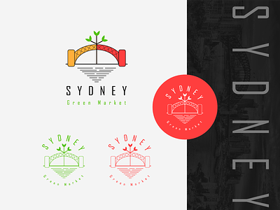 Sydney Green Market Logo Concept branding design graphics illustration logo logo design logodesign minimal vector