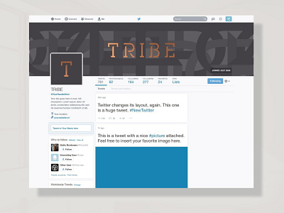 TRIBE Social Media Design