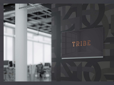 TRIBE Logo Mockup branding design graphics illustration logo logodesign minimal vector