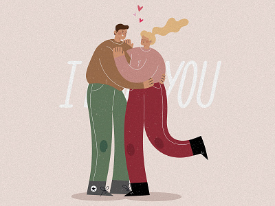 A couple in love a couple in love flat illustration illustration love marriage people valentines day wedding
