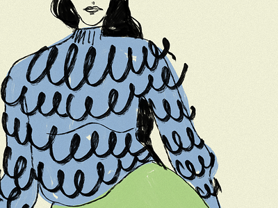 Girl art fashion girl graphic design illustration procreate sketch woman
