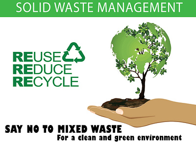 Solid waste poster design design poster design social media design socialmedia vector