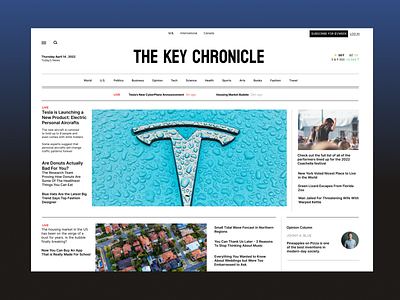 Newspaper Landing Page