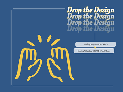 Drop the Design Podcast Cover concept design podcast ui