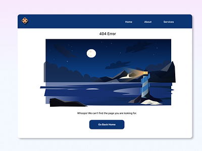 404 Page Not Found Error dailyui design desktop illustration logo ui