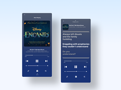 Disney Encanto Music Player 100 Days of UI Day 009