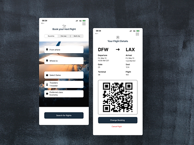 Mobile Flight Boarding Pass