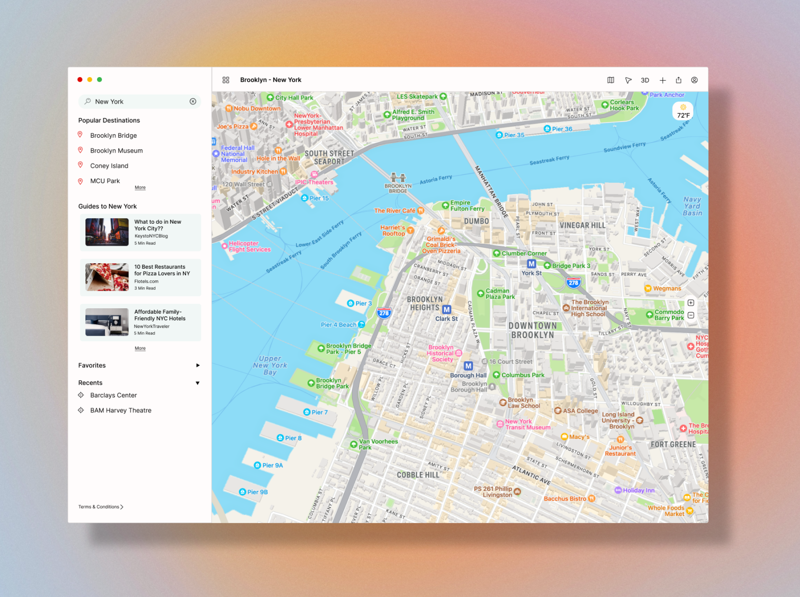 Desktop Map by Kiah Davis on Dribbble