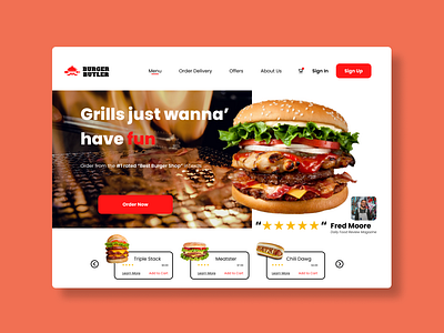 Desktop Fast Food Burger Menu