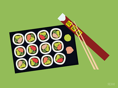 Sushi chop chopsticks food ginger roll sticks sushi wasabi washabi 🍣 🍱