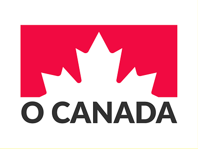 O Canada canada contest sticker