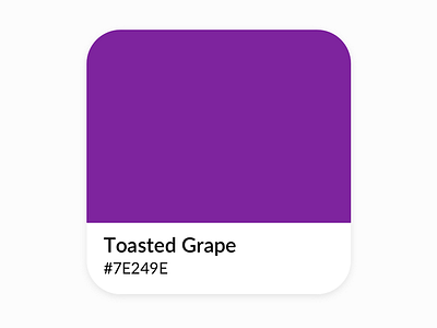 Color Tile color colors colours grape hex qulr rgb rgba swatch tile toasted ui